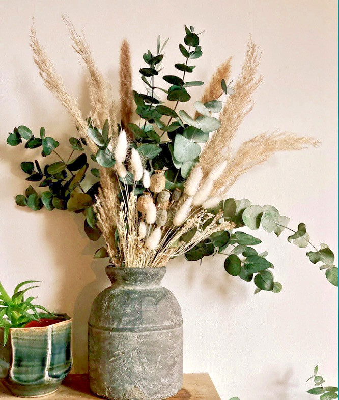 Natural Pampas Grass, 105 PCS Dried Flowers, Home, Wedding Decor Bouquets