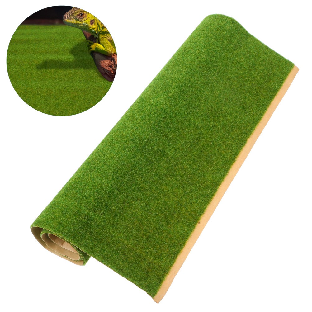 Fake Grass Mat for Hobbyists Model Scenery Building 1Pack 19.7×13.8×0.2in