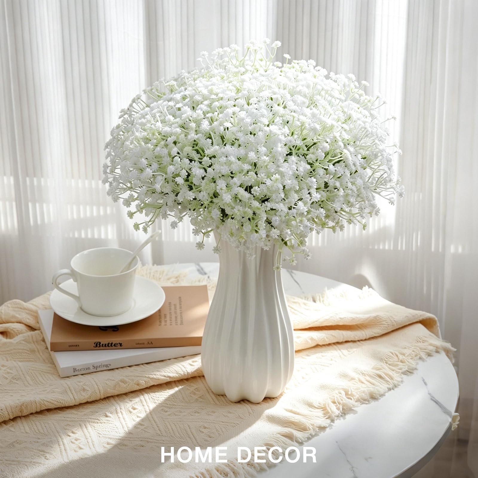 100 Pcs Babys Breath Artificial Flowers White Baby Breath Flowers Artificial …