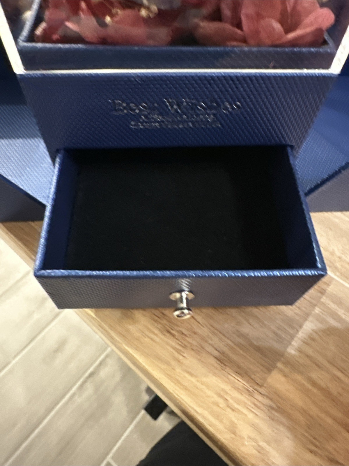 Preserved Eternal Real Red Rose Flower Gift Box With Jewelry Box Best Wishes