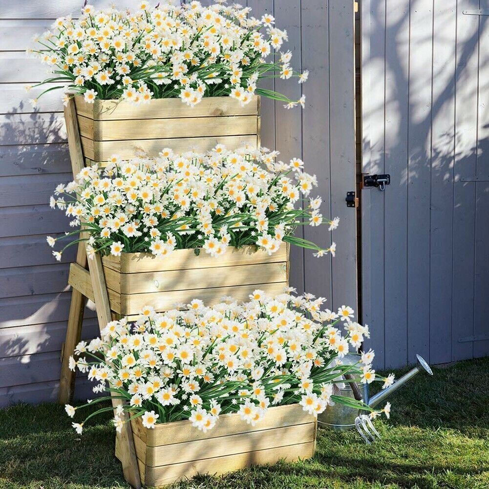 51 heads Artificial Flowers Plastic Plants In/Outdoor Wedding Home Garden Decor