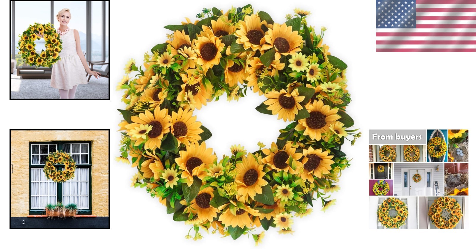 All Round Floral Wreath – Indoor Outdoor Wall Decor