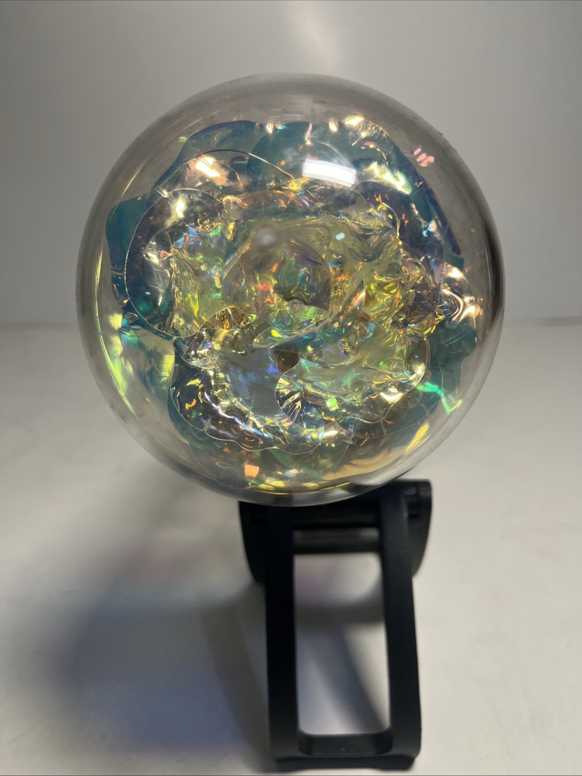 Galaxy Rose Crystal Light Up Flower Glass Dome Mothers Valentines Day Gifts