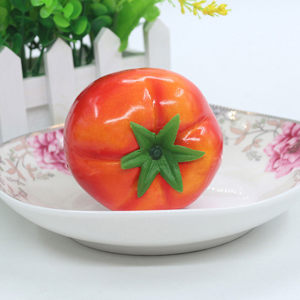Simulated Tomato Models Lifelike Tomato Models Fake Tomato Figurines New