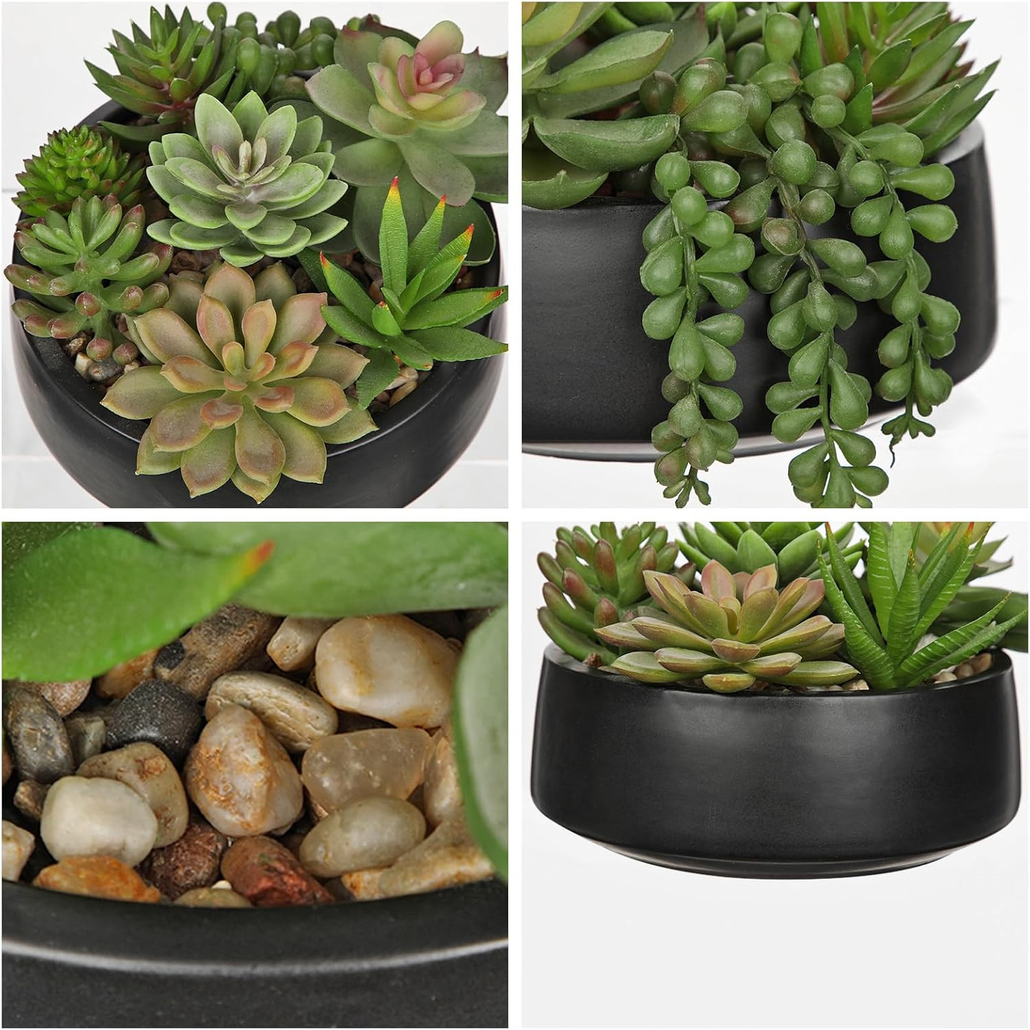Artificial Succulent Plants in Pot 5.5 Inch Fake Succulents Arrangement Potted P