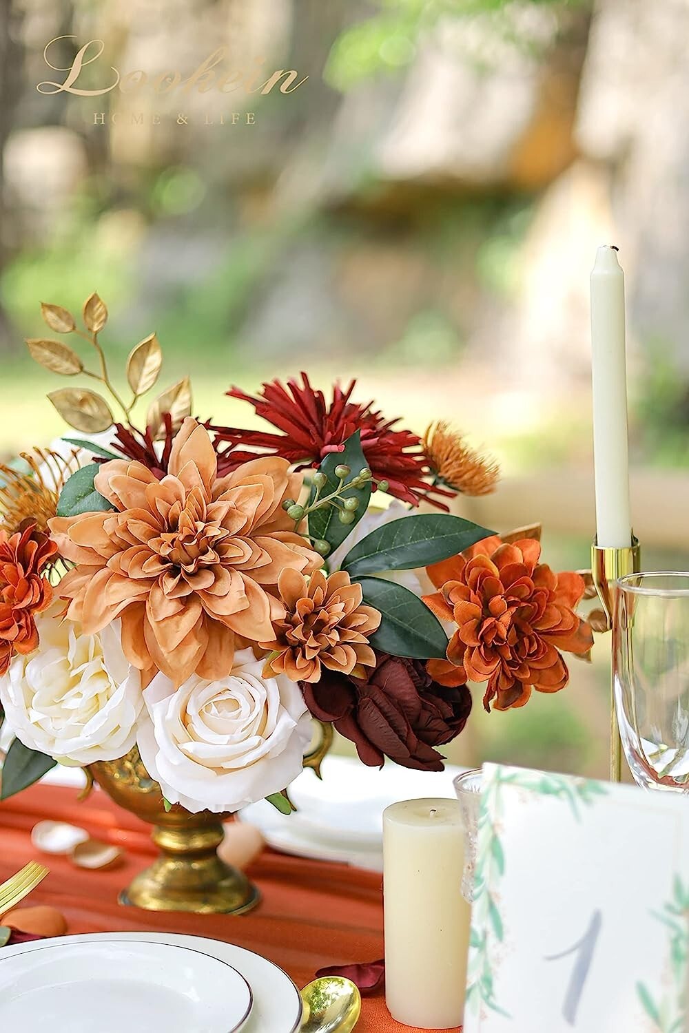 Premium Terracotta Artificial Flowers – DIY Wedding Decor – Rustic Bouquet