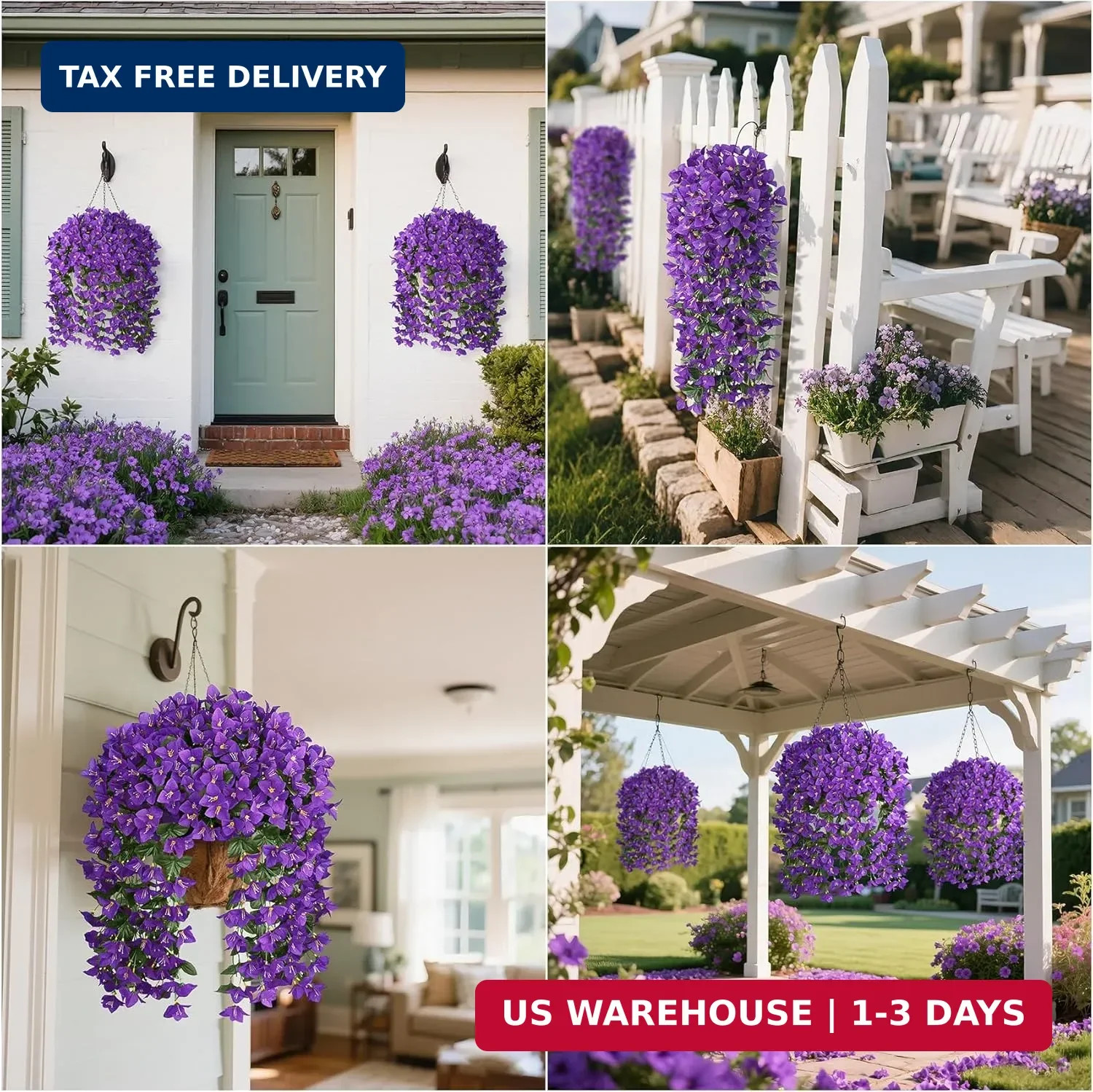 Artificial Bougainvillea Flowers Plants for Outdoors Decoration, 2 Pcs Faux Silk