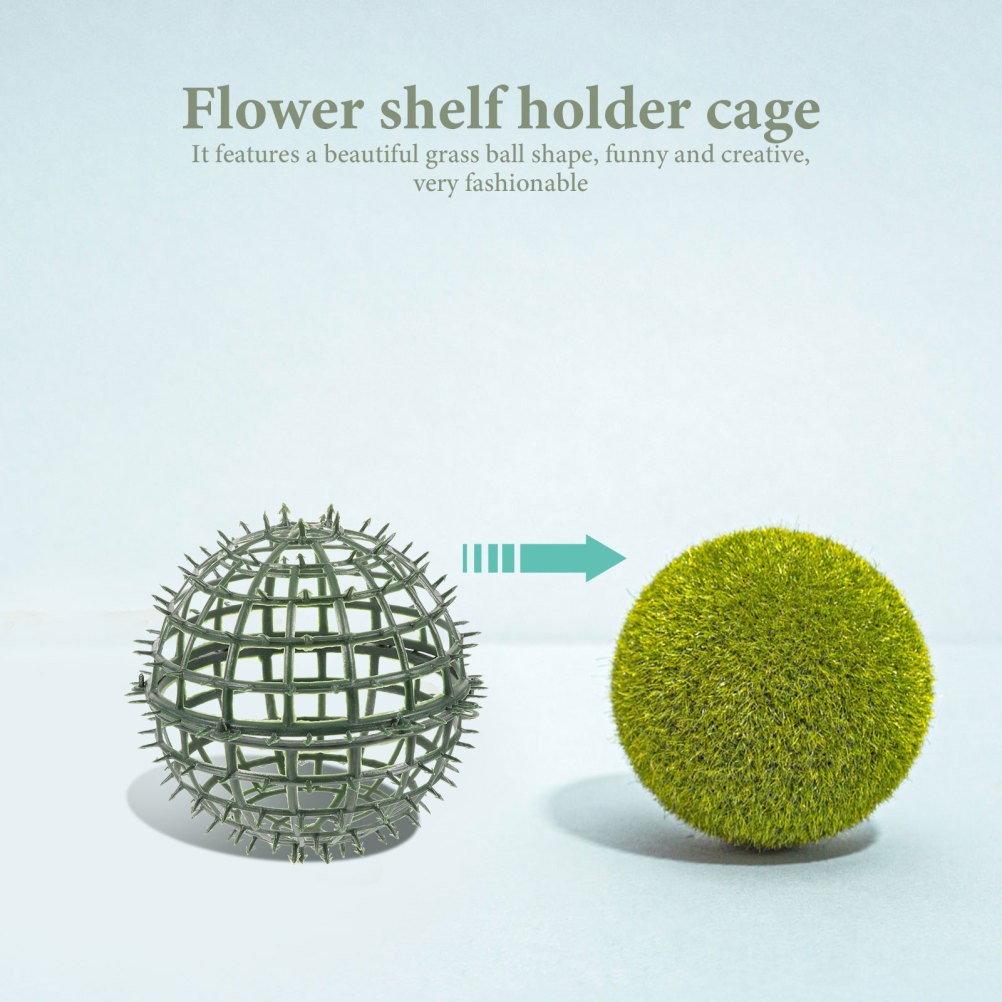 4Pcs Reusable Plastic Topiary Cage Frames Green Flower Arrangement Holders