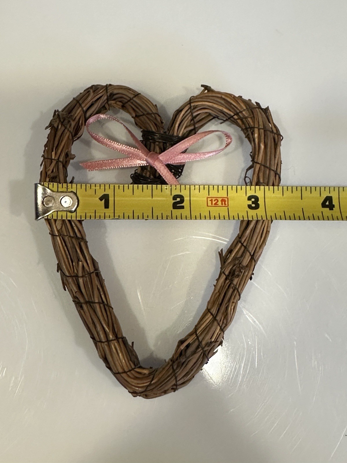 Grapevine Hearts Set Of 2 Small Collectible Decoration 3”x4” Country Cottage