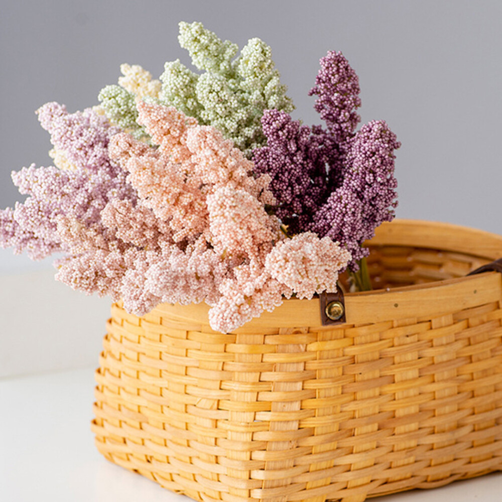 30PCS Real Touch Wedding Bouquet Vase Filler Stems Artificial Flower Branch