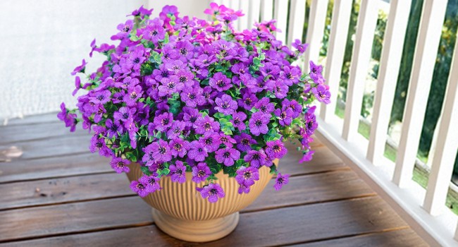 Artificial Flowers for Outdoor Indoor Garden Home Decoration, Faux Flower Daisy