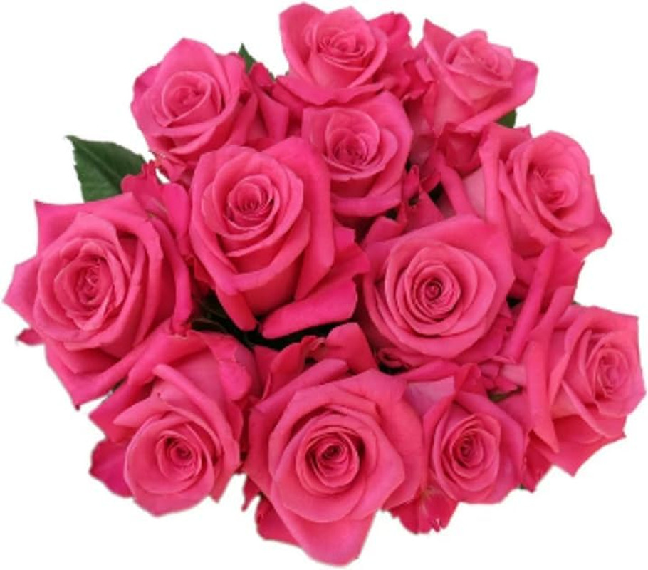 Pink Dozen Roses Floral Decor, Gift For Delivery For Mom’s Day