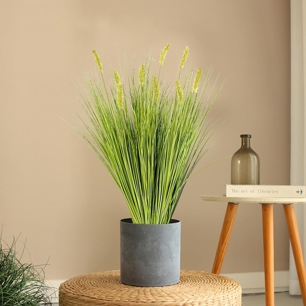 Artificial Plants 6PCS 27“ Fake Tall Onion Grass Faux Plant,Artificial Grass