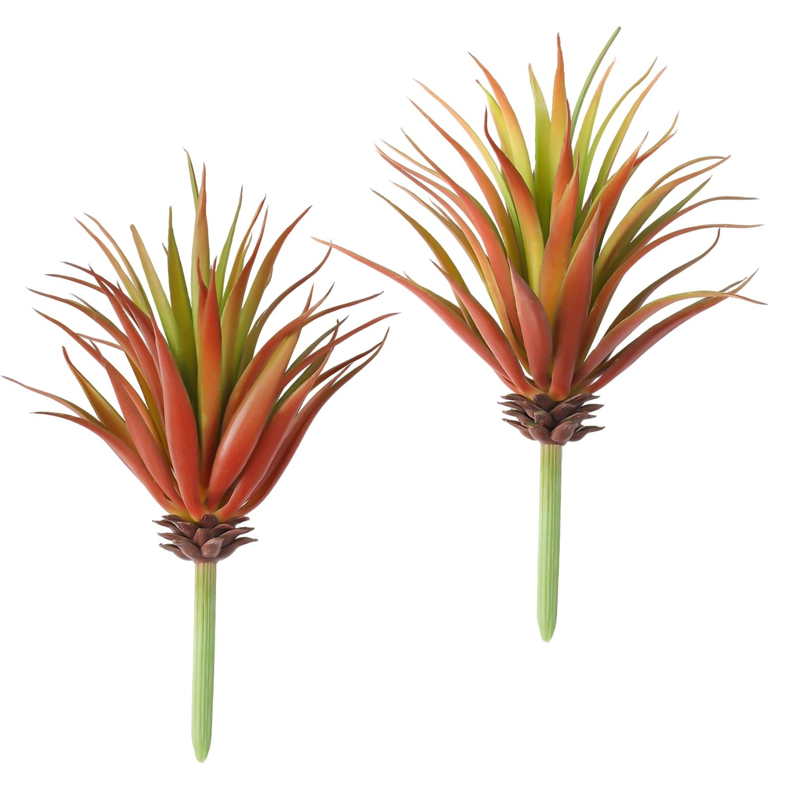 2PCS Artificial Succulents Plants Faux Succulents Unpotted Realistic Artificial