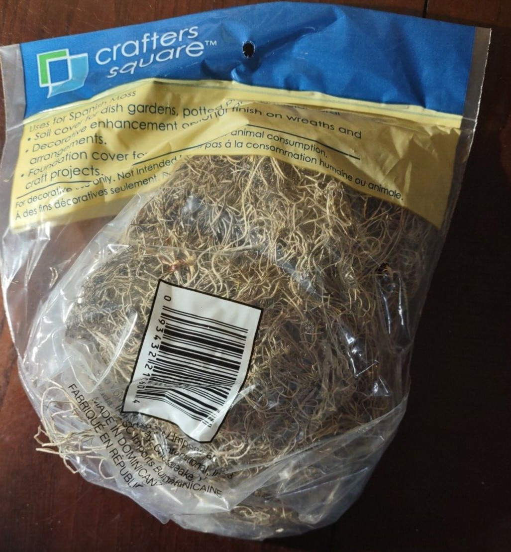 Crafter’s Square Spanish Moss 125 Cu In/2 L-Brand New-SHIP N 24 HOURS