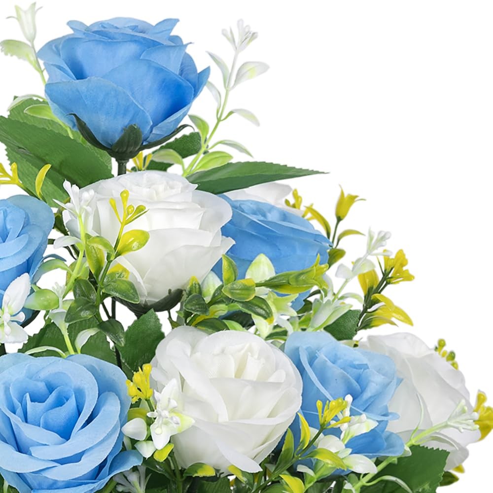 Artificial Cemetery Flowers – Grave Decorations, Cemetery Flowers for Grave V…