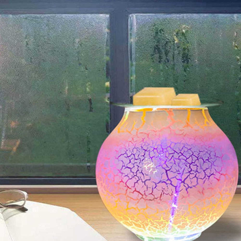 2Pcs Transparent Glass Wax Melt Warmer Dish Plates Reusable and Heat Resistant