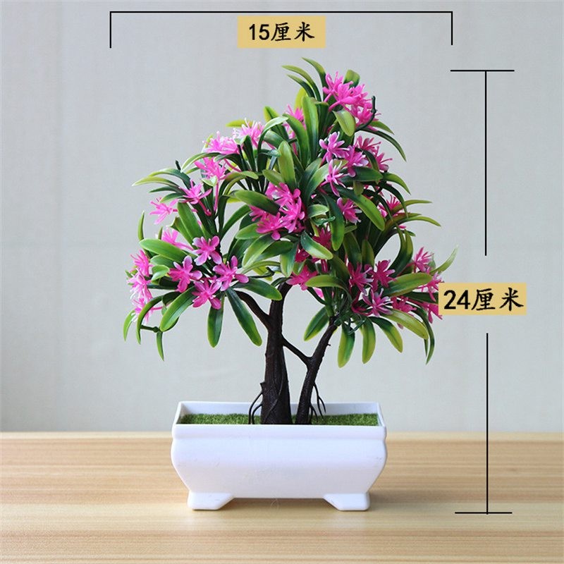 Bonsai Flower Simulation Plant Home Decorative Small Tree Straw Ball Creative