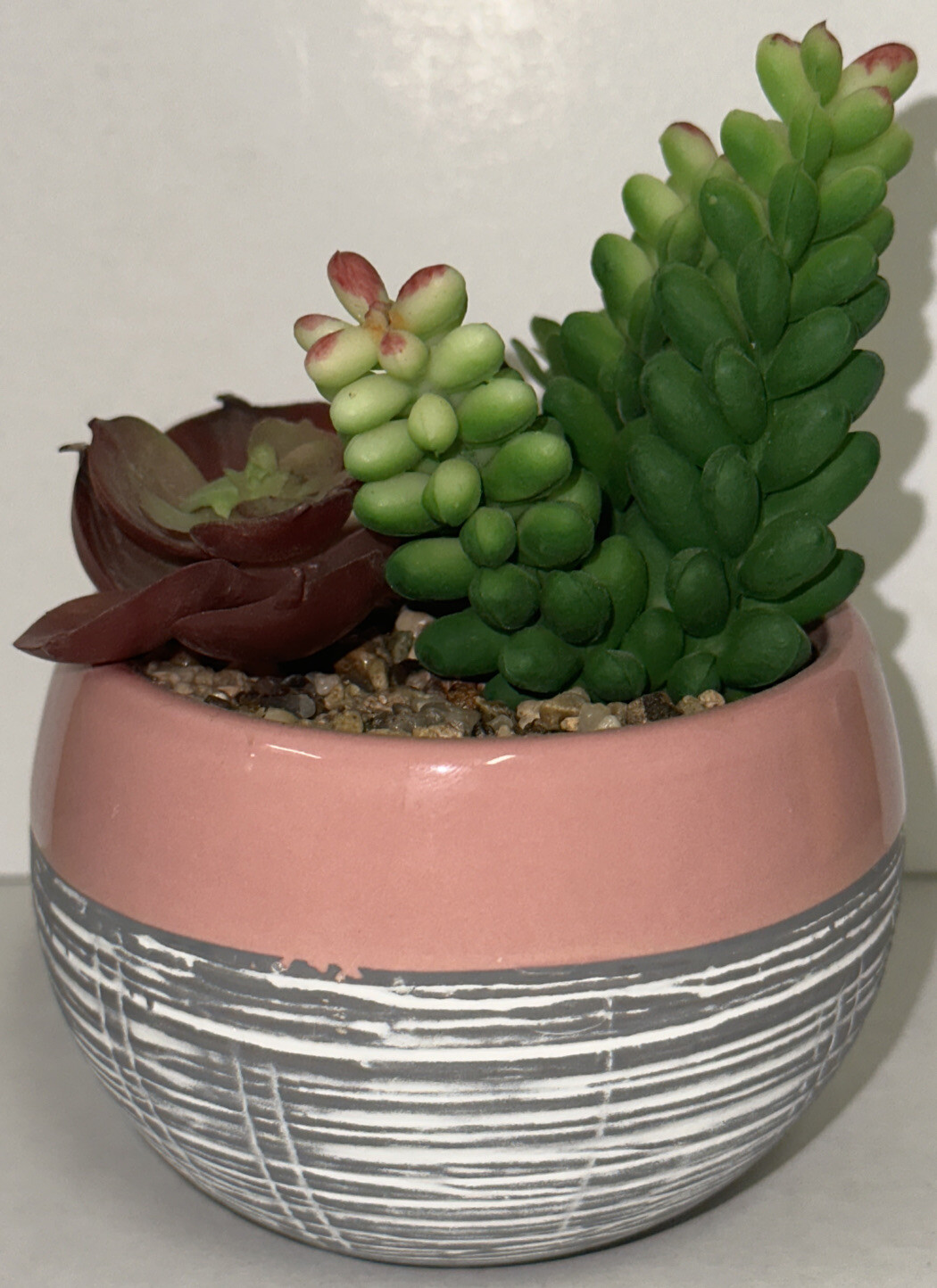 Fall Walgreens Exclusive Fall Faux Cactus Pink Ceramic Succulent Fake Plant