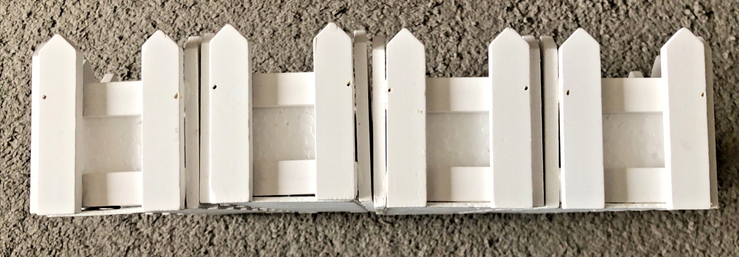 NEW Lot of 4 XONOR Artificial Flower Plants – Picket Fence Pot for Inside Plants