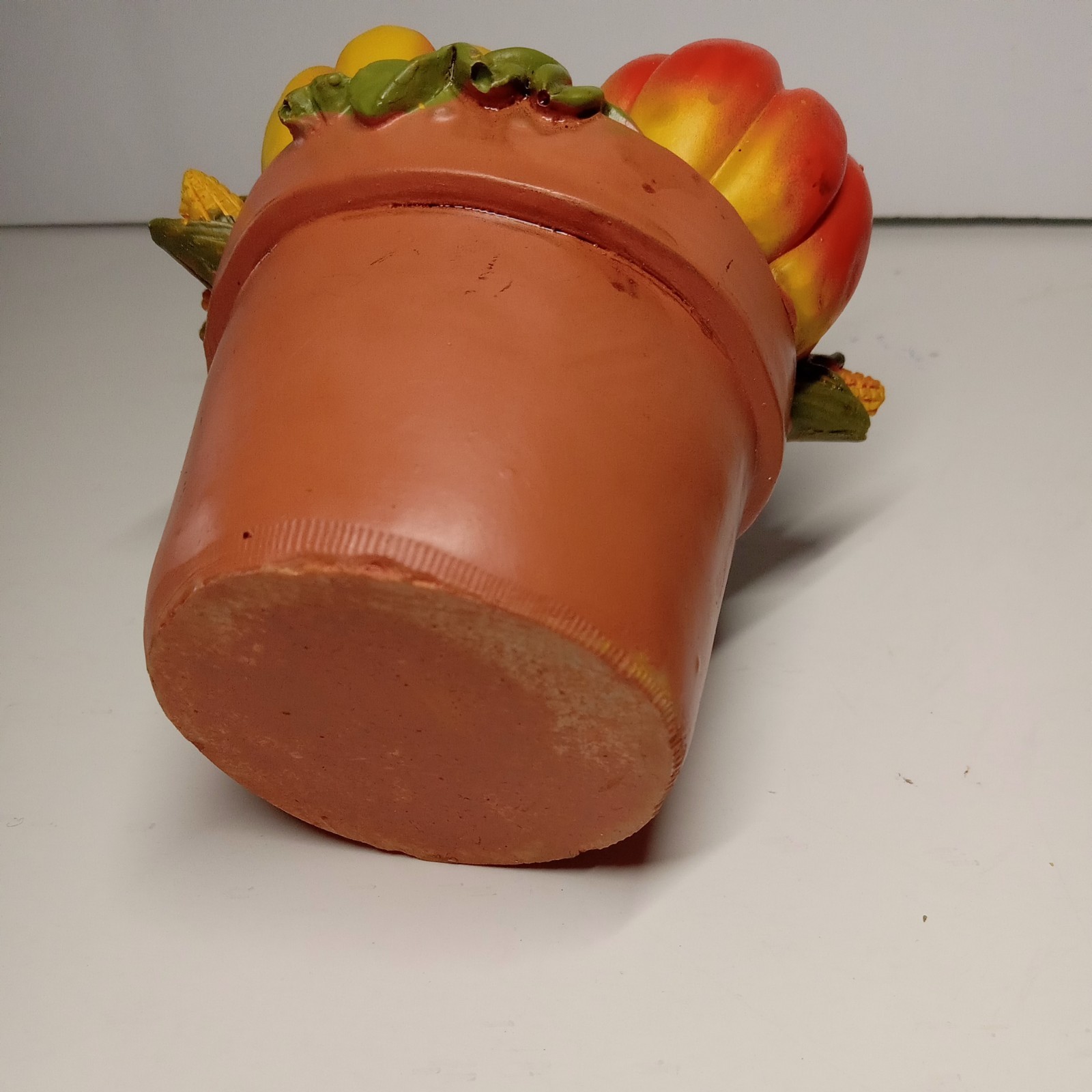 TABLE DECOR MINI POT DECOR TOP FRUIT PUMPKIN SUN FLOWERS TABLE DECOR RESIN