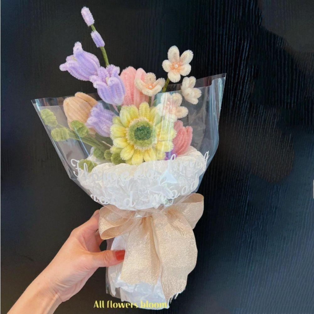 Pipe Cleaner Flowers Bouquet Handmade Twist Stick Bouquet Gift – AU Stock
