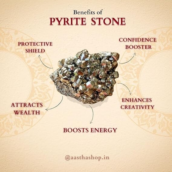 50g Money Magnet Pyrite Stone Original Crystal for Attracting Prosperity,