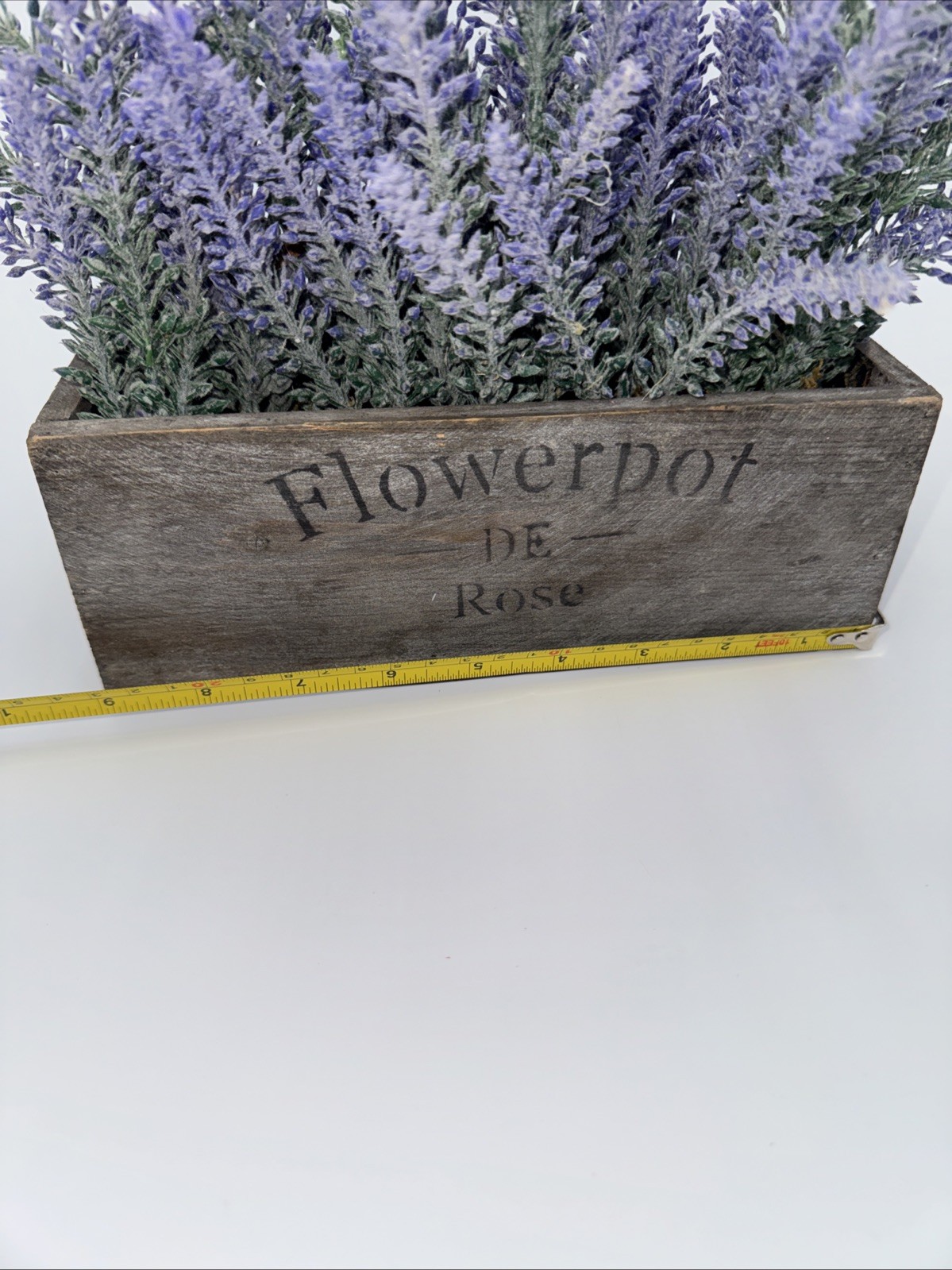 Lavender Flower Box, Home Decor, 9” x 4”. Small Home Decor
