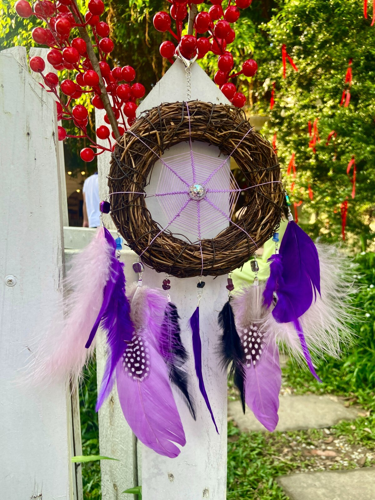 Large bird’s nest dream catcher, Unique dream catcher, Mystical Bird Nest Dream