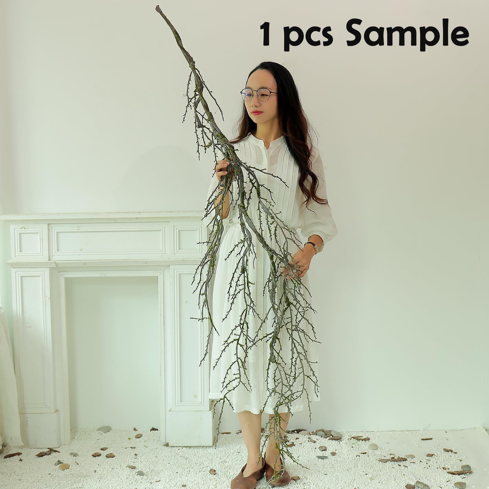 190cm/74.8inch Artificial Creepy Flexible Tree Branches Faux Grape Vines Garl…