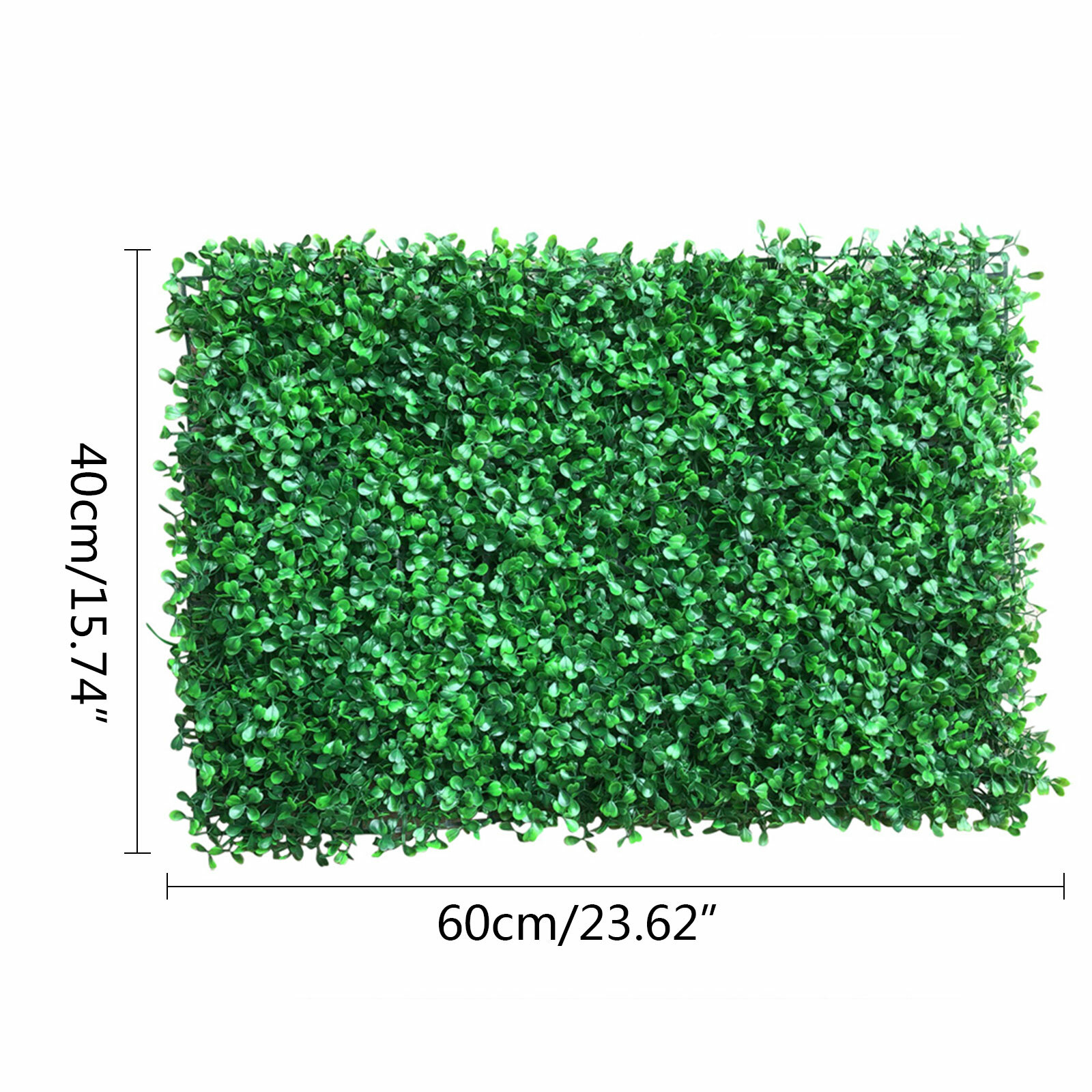 12 Pcs Green Fence Panel Grass Artificial Boxwood Hedge Wall Panels for Backyard