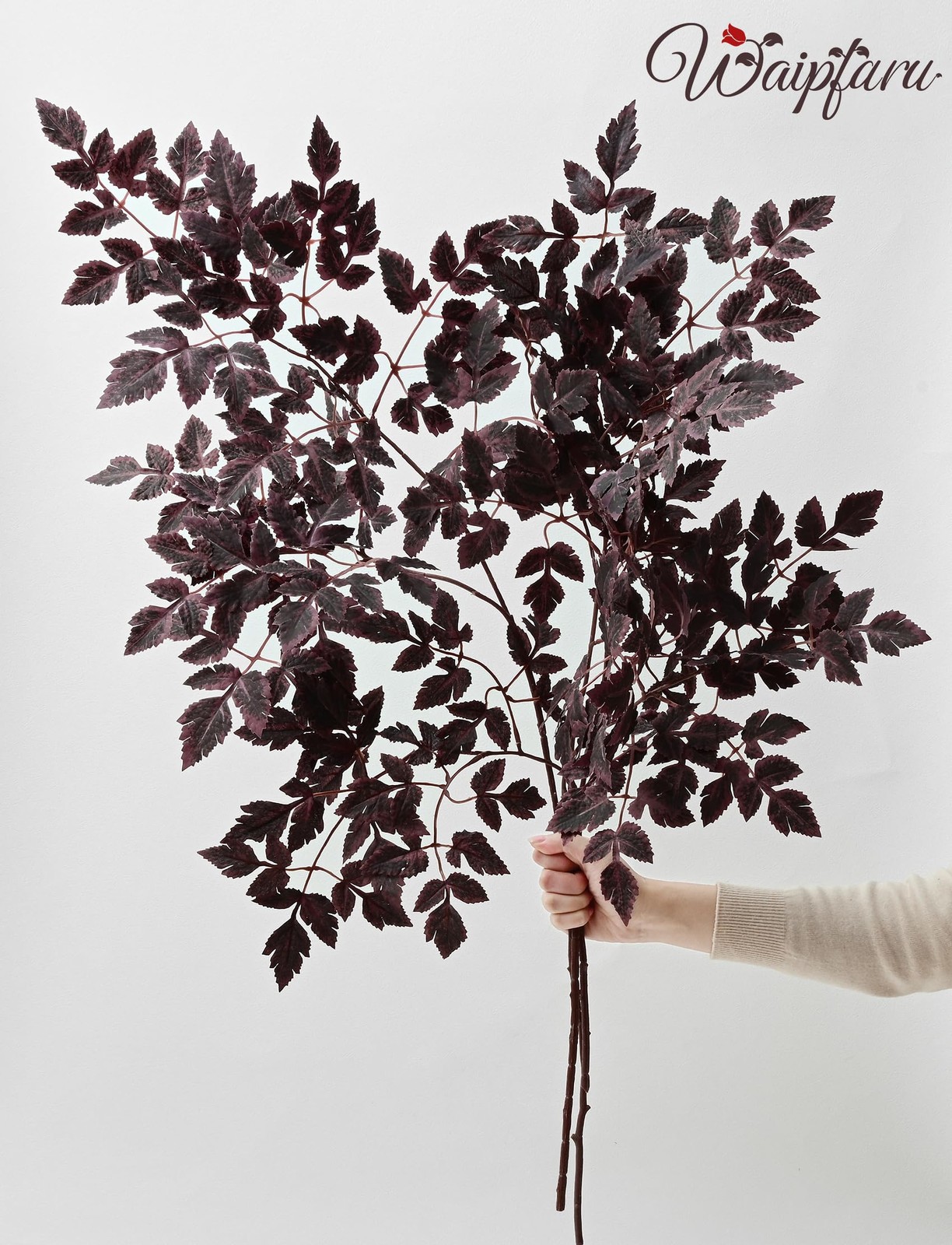 36″ Fall Stems for Vases, Artificial Cimicifuga Stems 3pcs