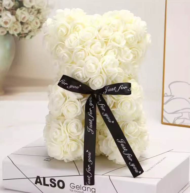 25cm Rose Teddy Bear Gift Box – Romantic Valentine’s Day Present for Her, Annive