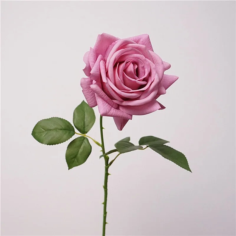 5Pc Moisturizing Real Touch Rose Flowers Artificial Mariage Decor Rose Bouquet W