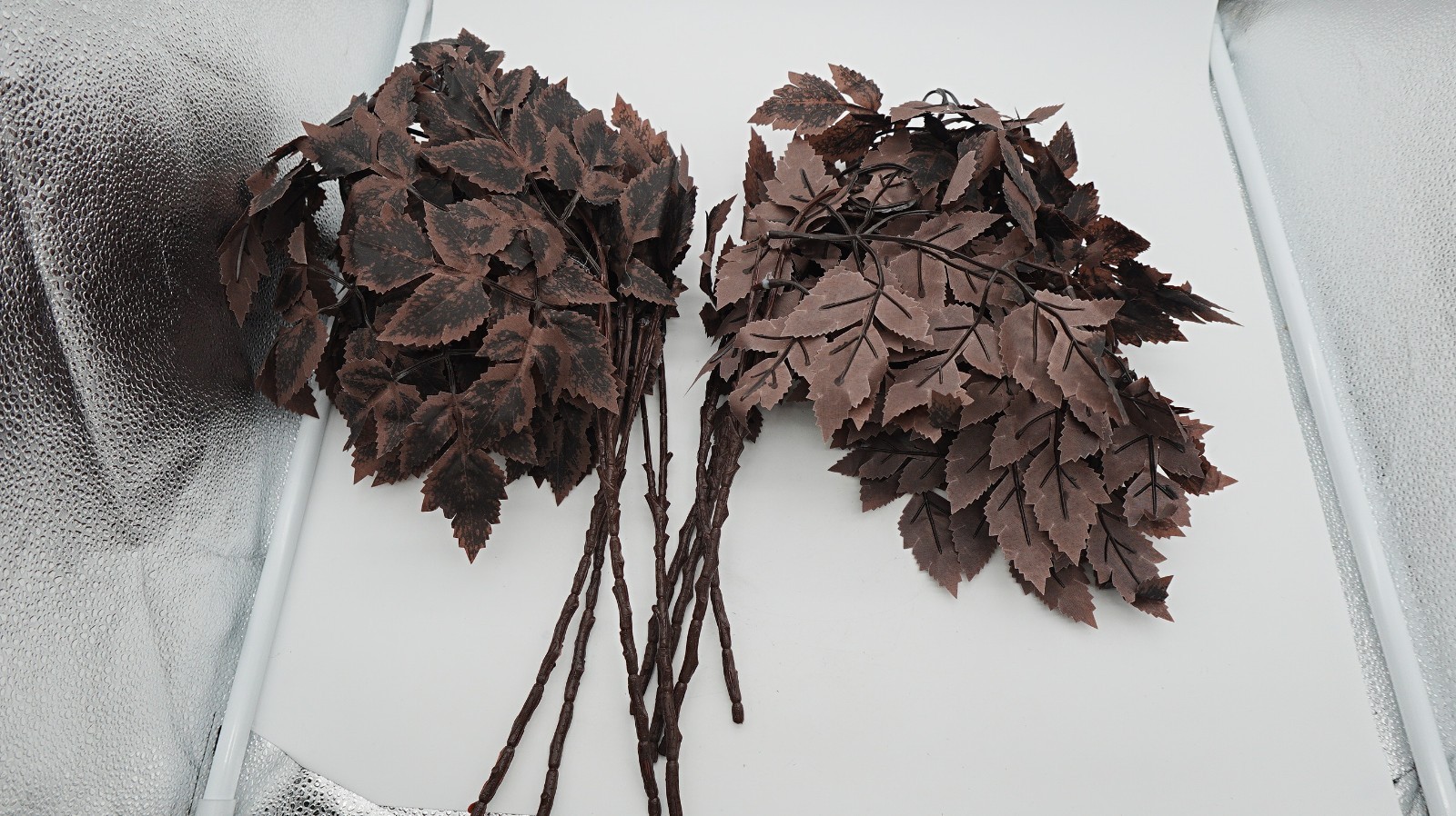 8pcs Cimicifuga Artificial Leaf Stems Faux Foliage Floral Arrangement Home Decor