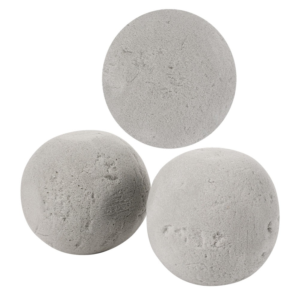 3Pcs Reusable Floral Foam Spheres Light Grey for Flower Arrangement Sets DIY