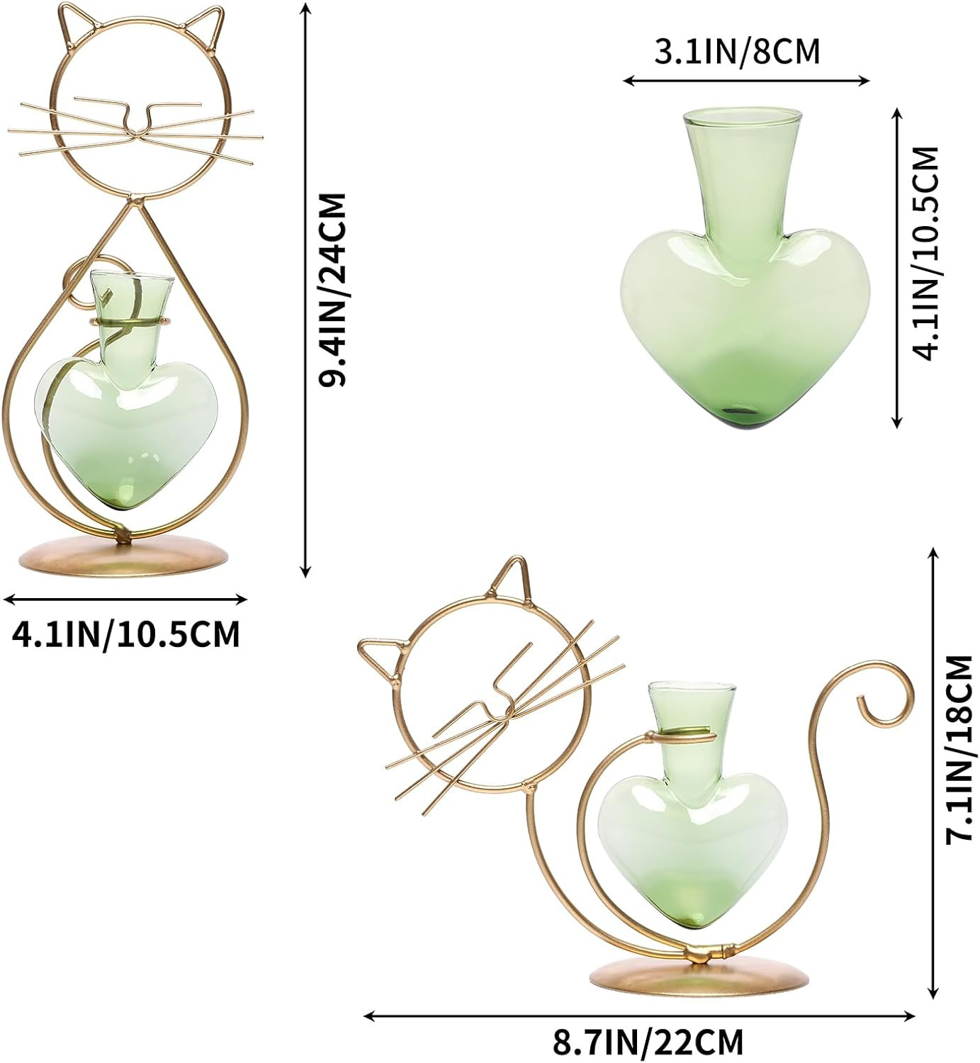 Plant Terrarium Plant Propagation Station Cat Lover Gifts for Women | Plant Love