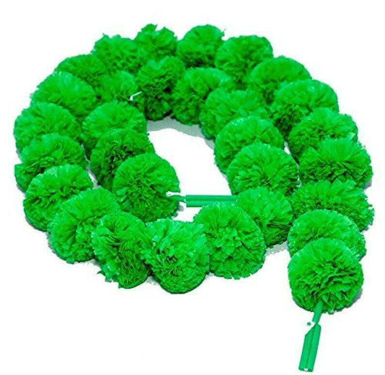 Artificial Marigold Indian Event Wedding 100PC Flower green Garlands Decoration