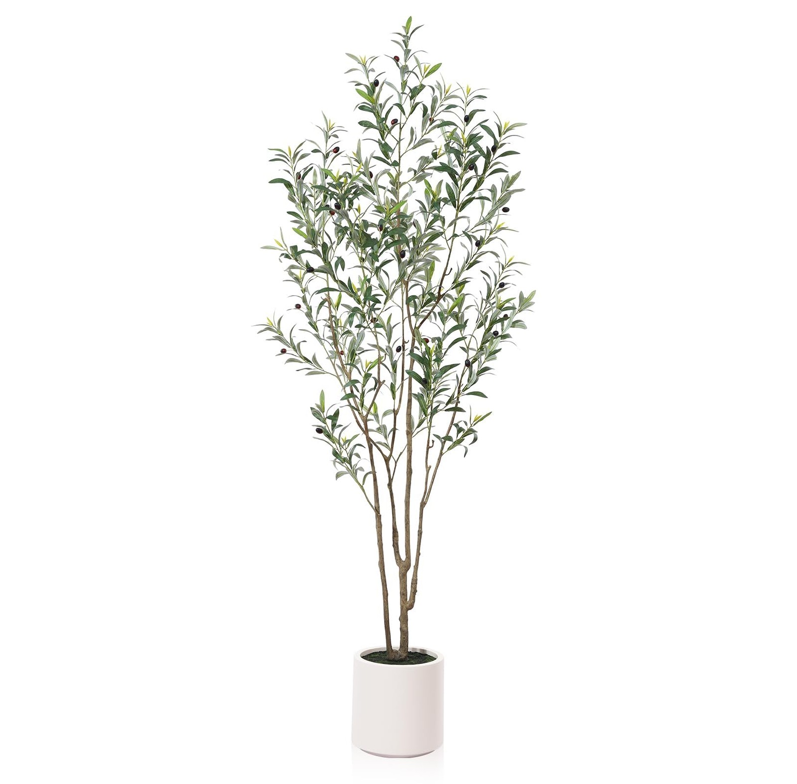 Artificial Olive Trees 7 Ft Tall Fake Olive Trees For Indoor Faux Olive Silk Tre
