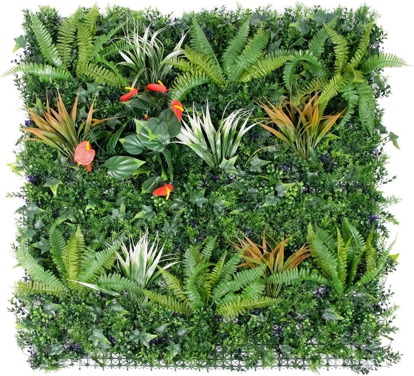 3pcs 40×40 in Faux Greenery Privacy Screen UV Resistant Hedge Panel In/Outdoor