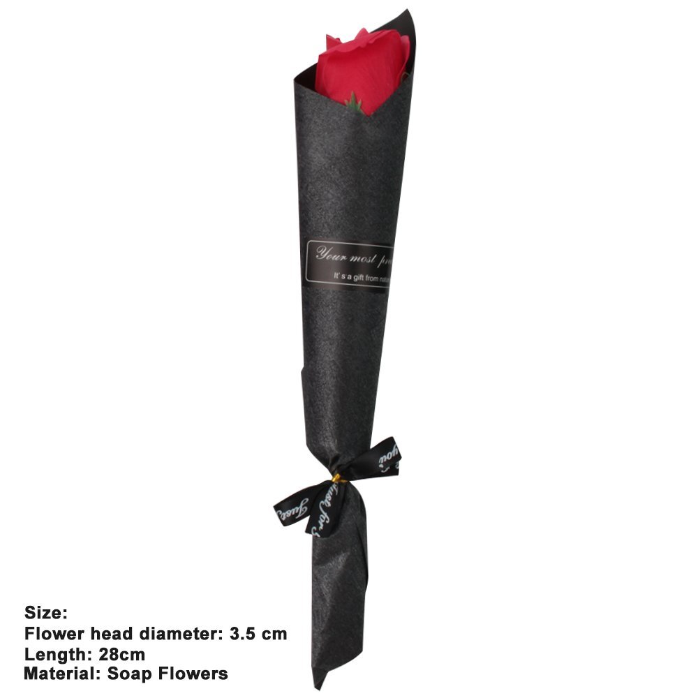 Soap Rose Artificial Flower for Girlfriend Valentine’s Day Gift Love ET