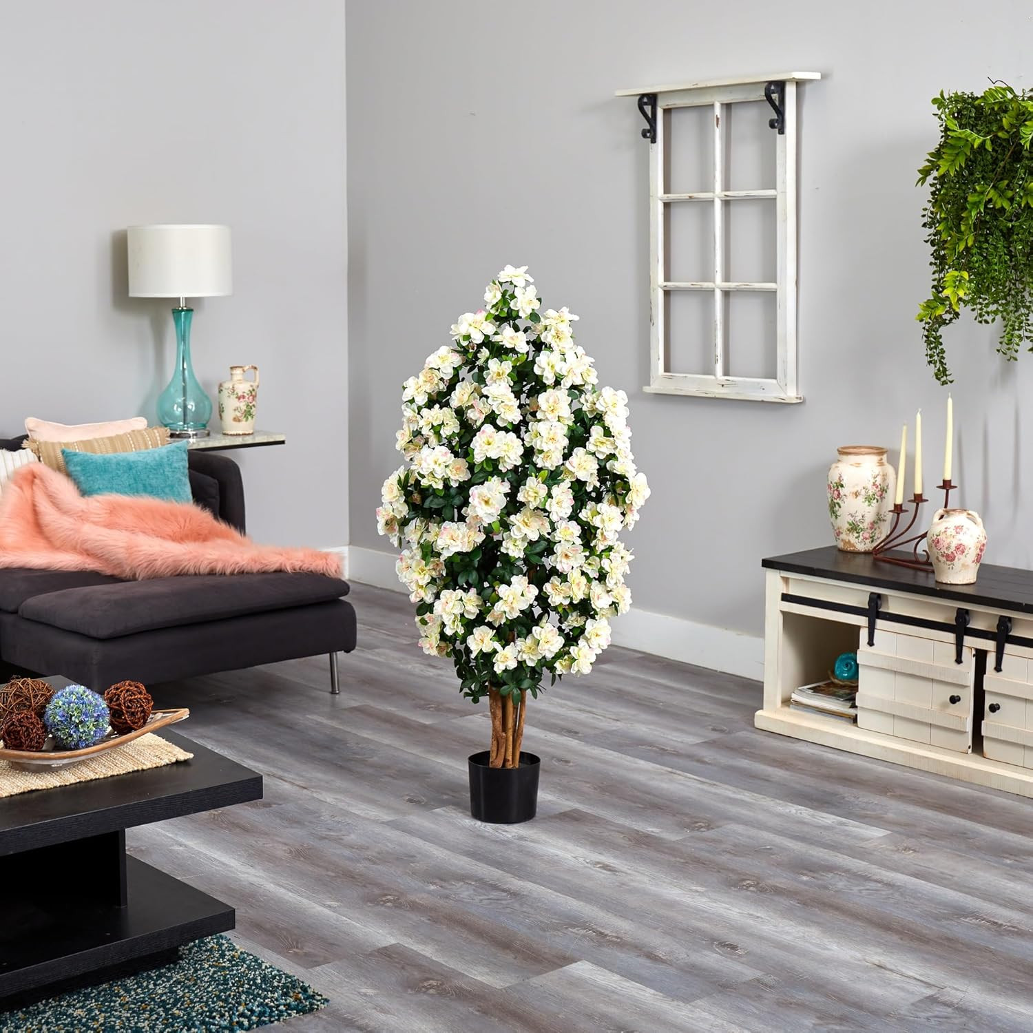 57″ Azalea Artificial Tree – Lifelike Home Décor for Any Space