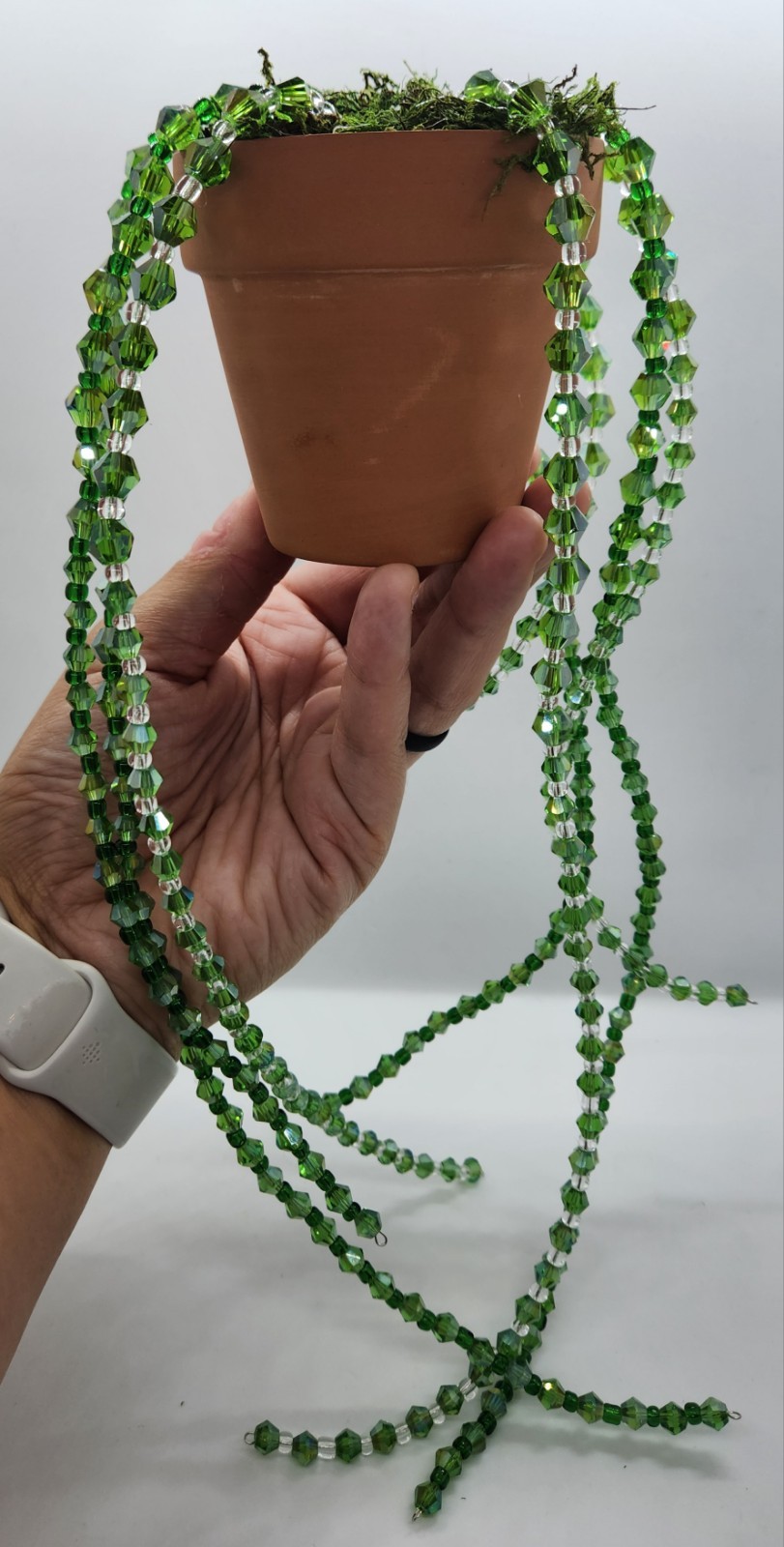 Handmade Beaded Plant Forever Succulent Hanging Bead Plant