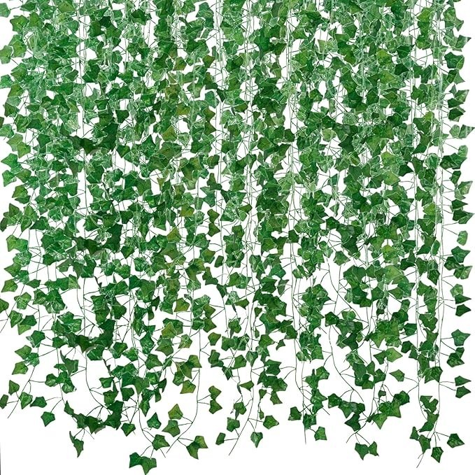 12 Pack 84ft Fake Ivy Vines Artificial Hanging Greenery for Home Wall Decor