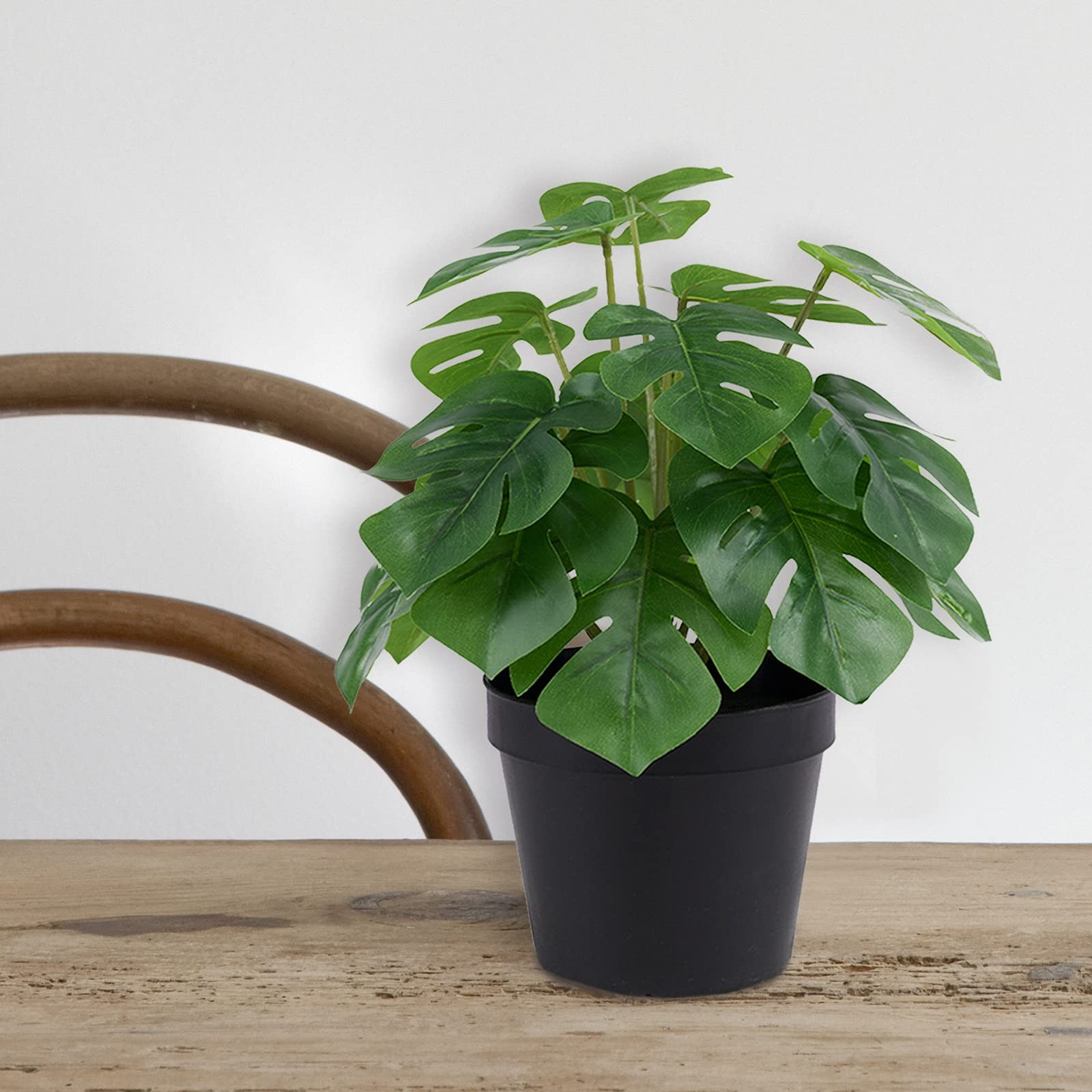 Artificial Monstera Realistic Fake Plants With Pots For Home And Office Decorati