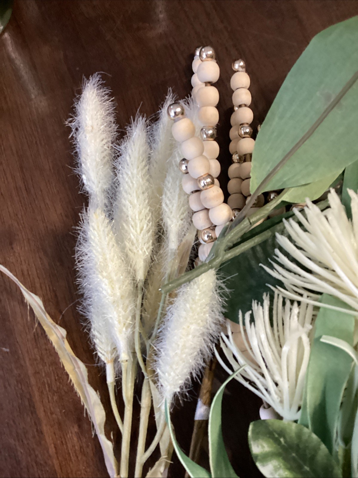 Faux Flowers. Assorted Cream And White Floral Stems, Greenery,