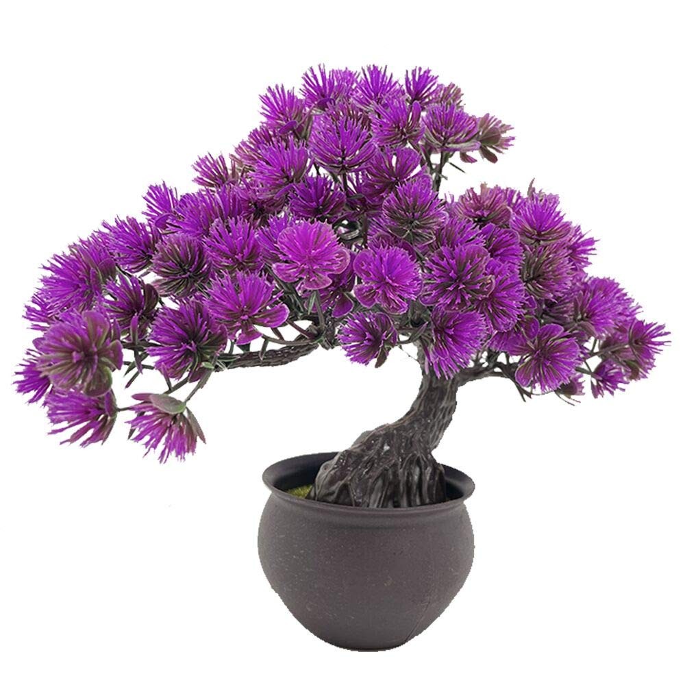 Artificial Bonsai Juniper Tree Potted Faux Japanese Pine Bonsai Simulation Ze…