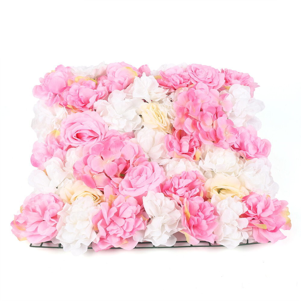 Artificial Flower Wall Panels 12Pcs Decorative Faux Flower Wall Mat 60*40cm