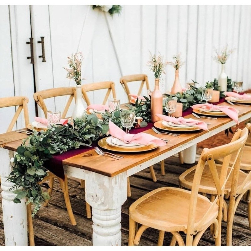 Faux Eucalyptus Garland Greenery Decoration Wedding Rustic Home Decor 6.56ft New