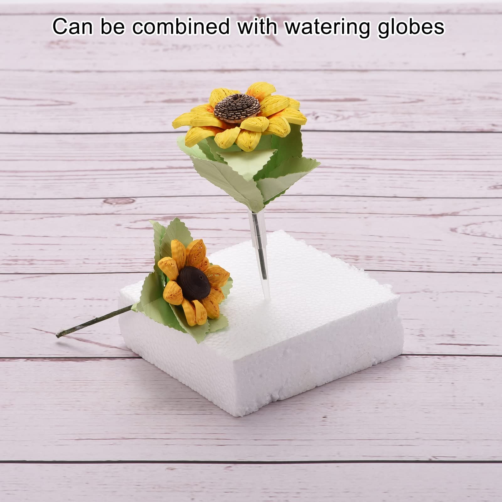 100 Pcs Floral Water Tubes 2″ Plastic Flower Picks Vials for Fresh Plants, Fl…